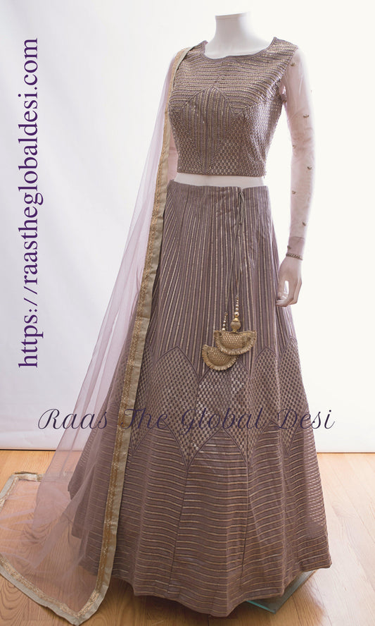 Marivelle Grey Chaniya Choli Set