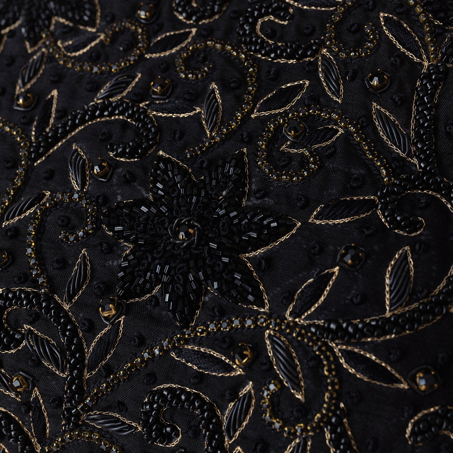 Mia Black Saree with Hand Embroidered Blouse
