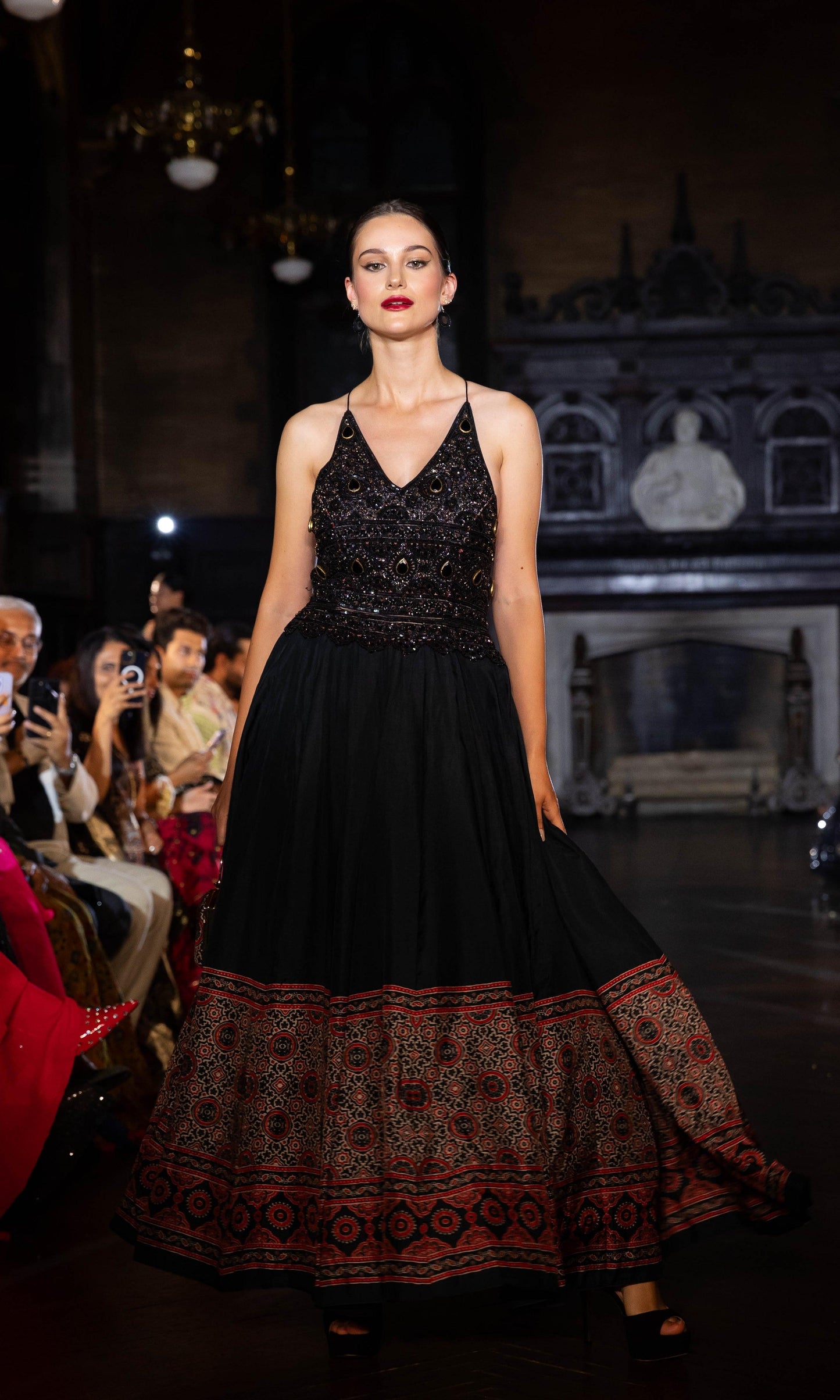 Elise Long Dress with Hand Embroidery