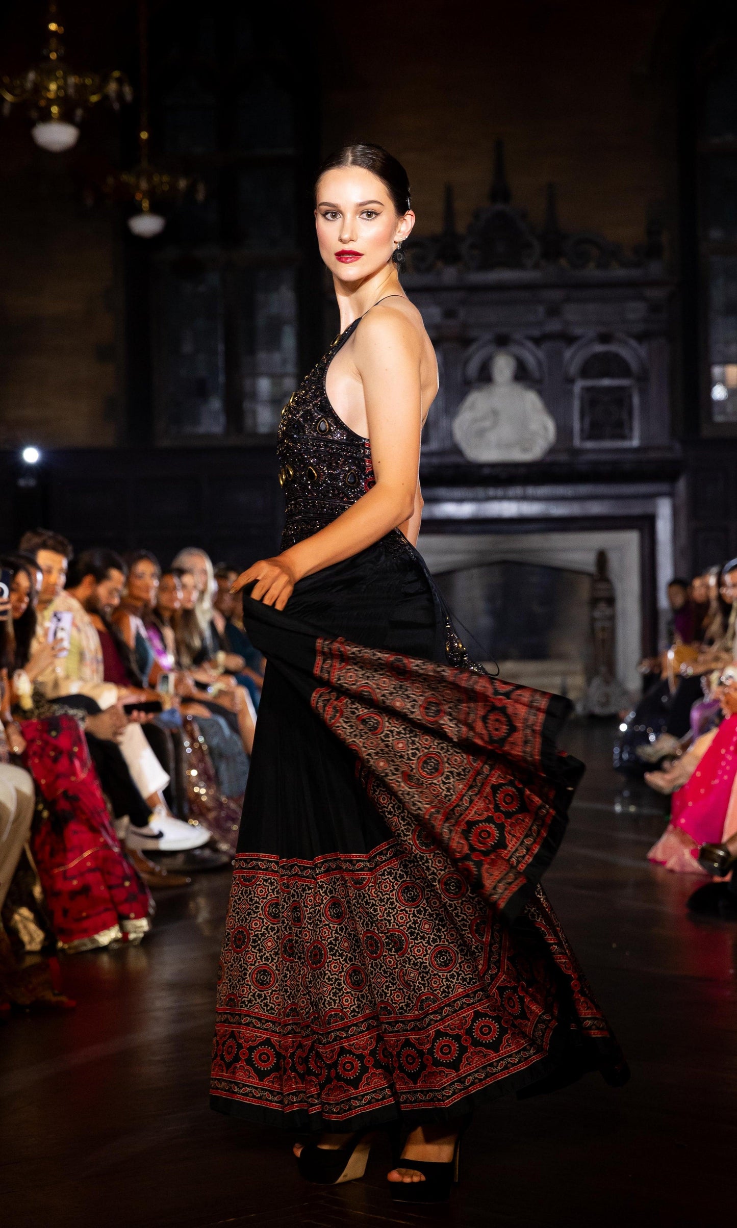 Elise Long Dress with Hand Embroidery