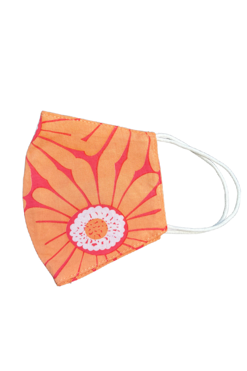 Face Mask - Orange Flower