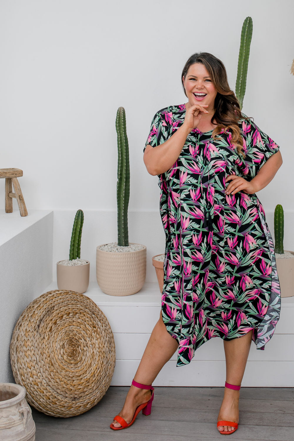 Long Kaftan Dress - Bird of Paradise