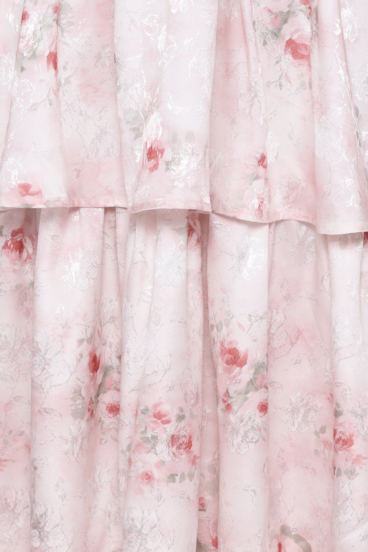 Natarsha Maxi Dress - White Pink Floral