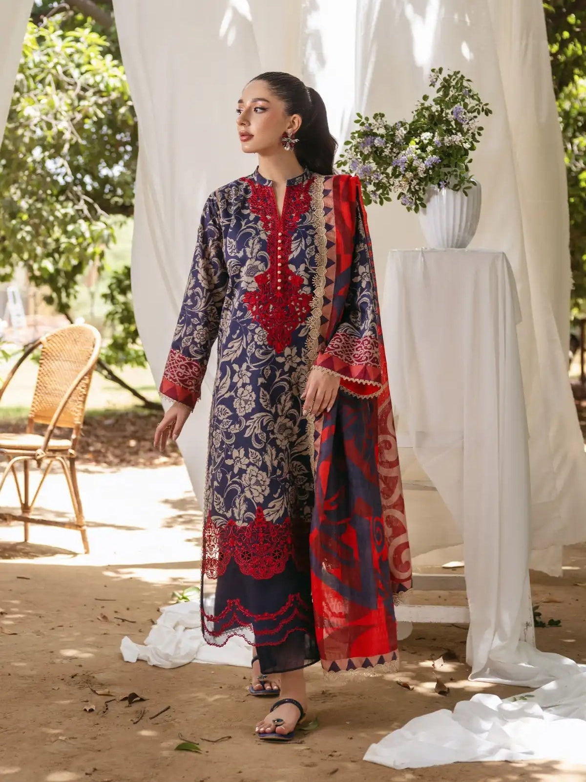 Zainab Chottani 3 PC Embroidered Suit ZN-109