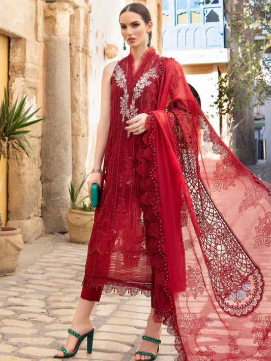 Maria.B 3 PC Luxury Embroidered Suit MA-135