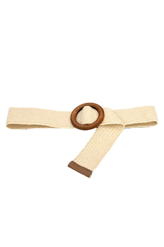 Zoey Stretch Belt - Cream