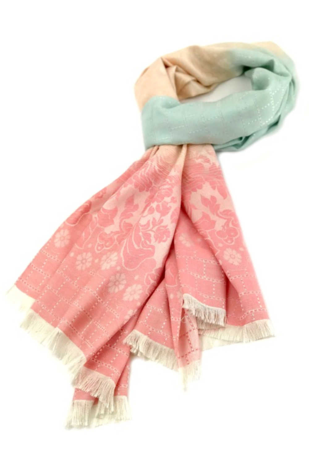 Floral Thai Silk Shawl