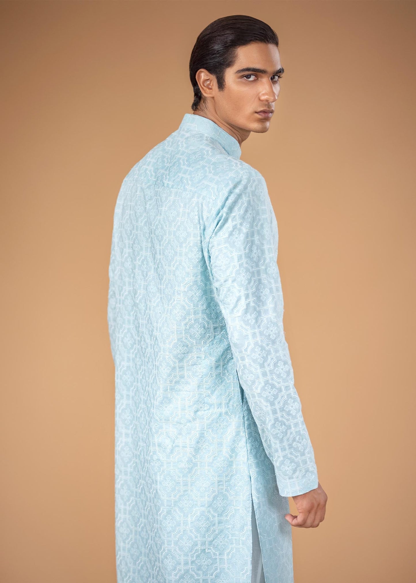 Embroidered Kurta - Damask
