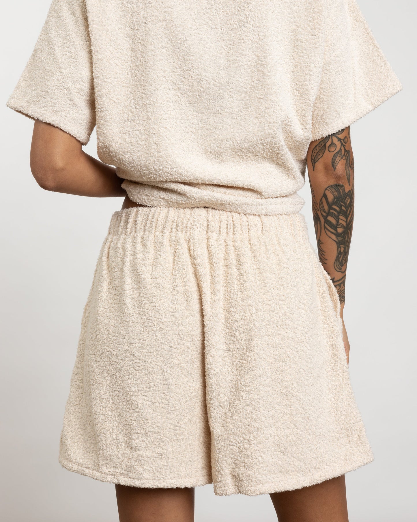 Terry Boxer Short in Cream