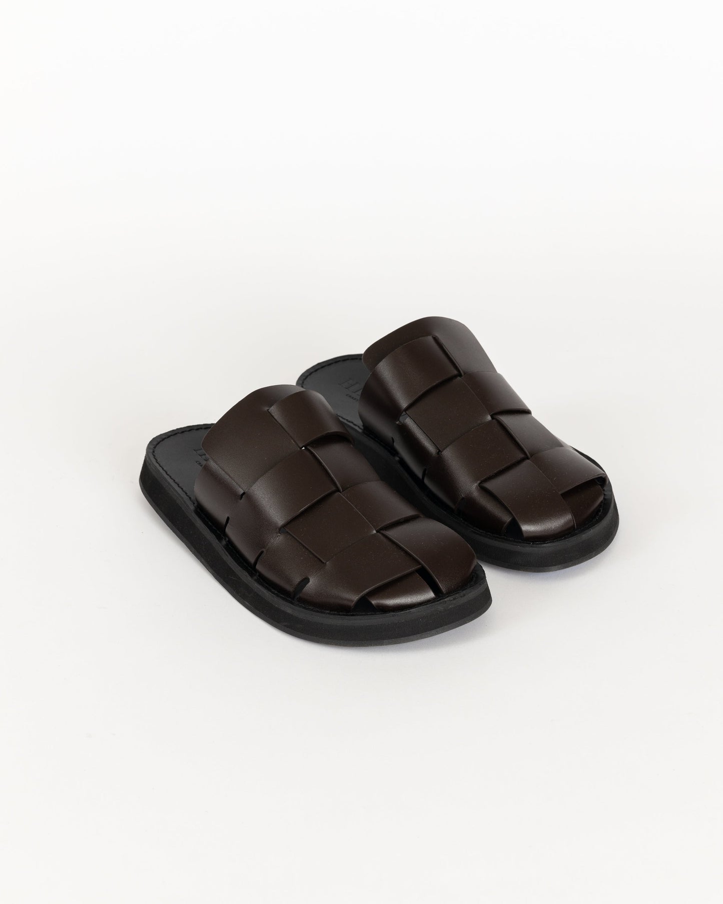 Dira Fisherman Mule in Dark Brown