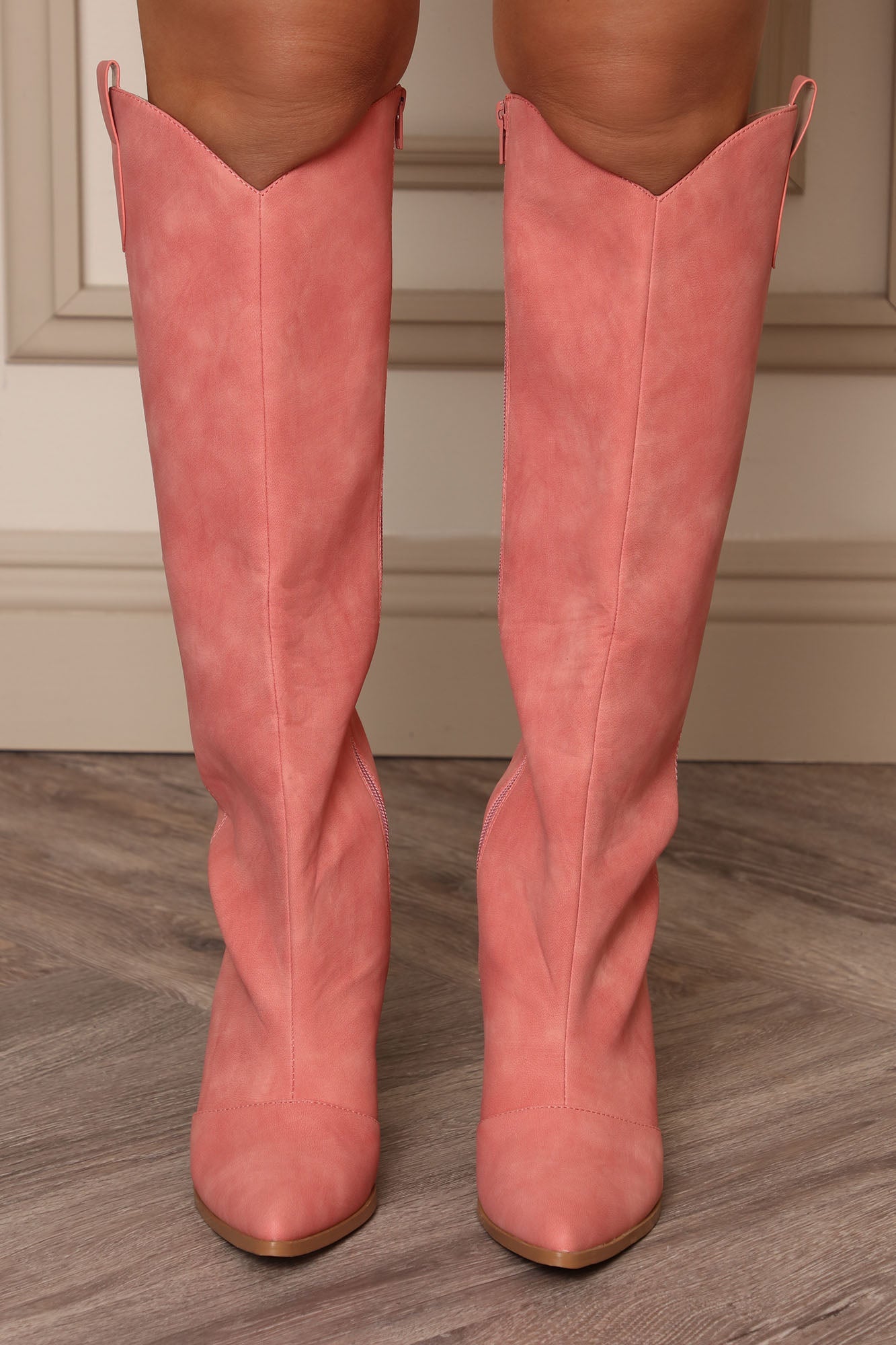 Know The Meaning Cowboy Boots - Pink