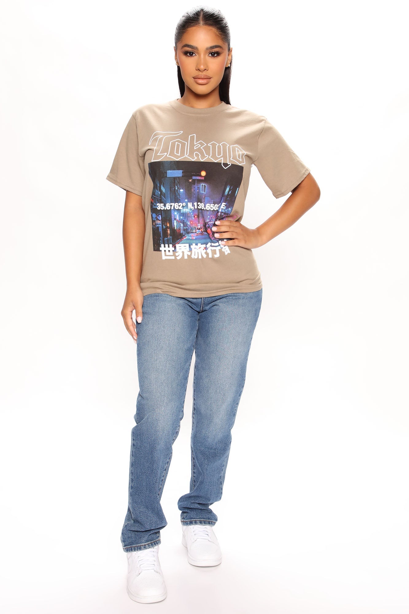 Takin' Trips Tee - Taupe