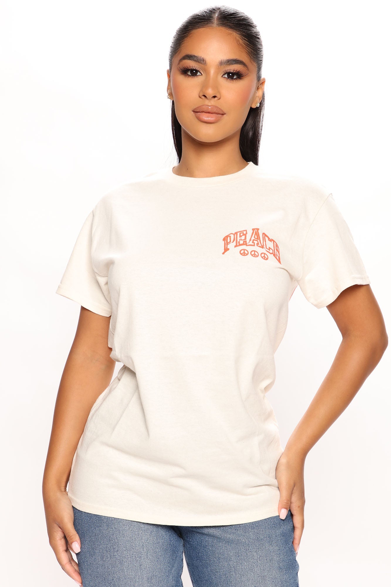 Peace Through Chaos Top - Tan