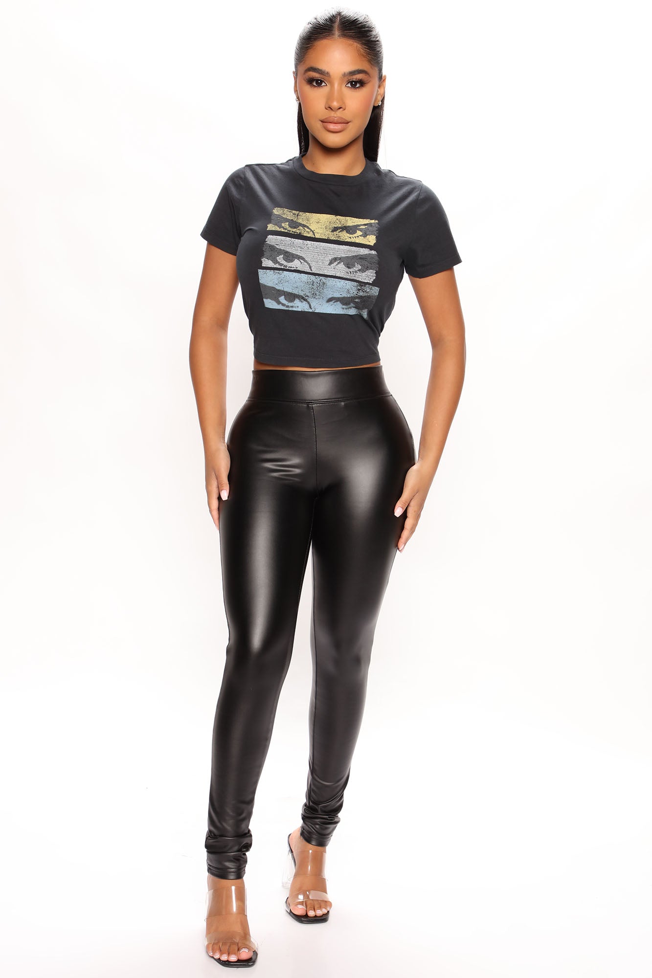 All In The Eyes Top - Black