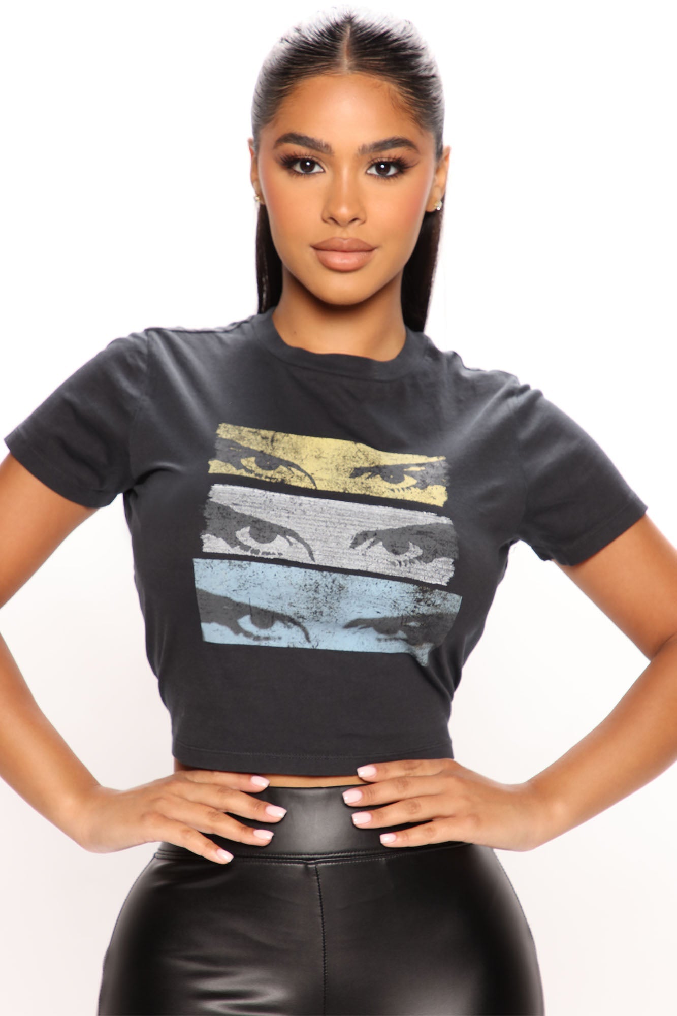 All In The Eyes Top - Black