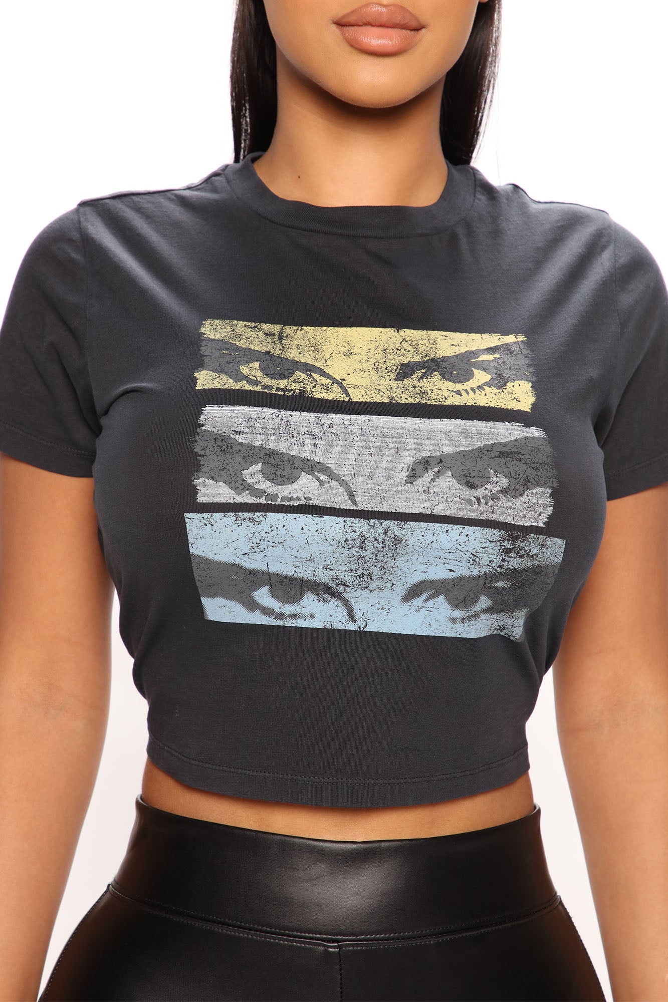 All In The Eyes Top - Black