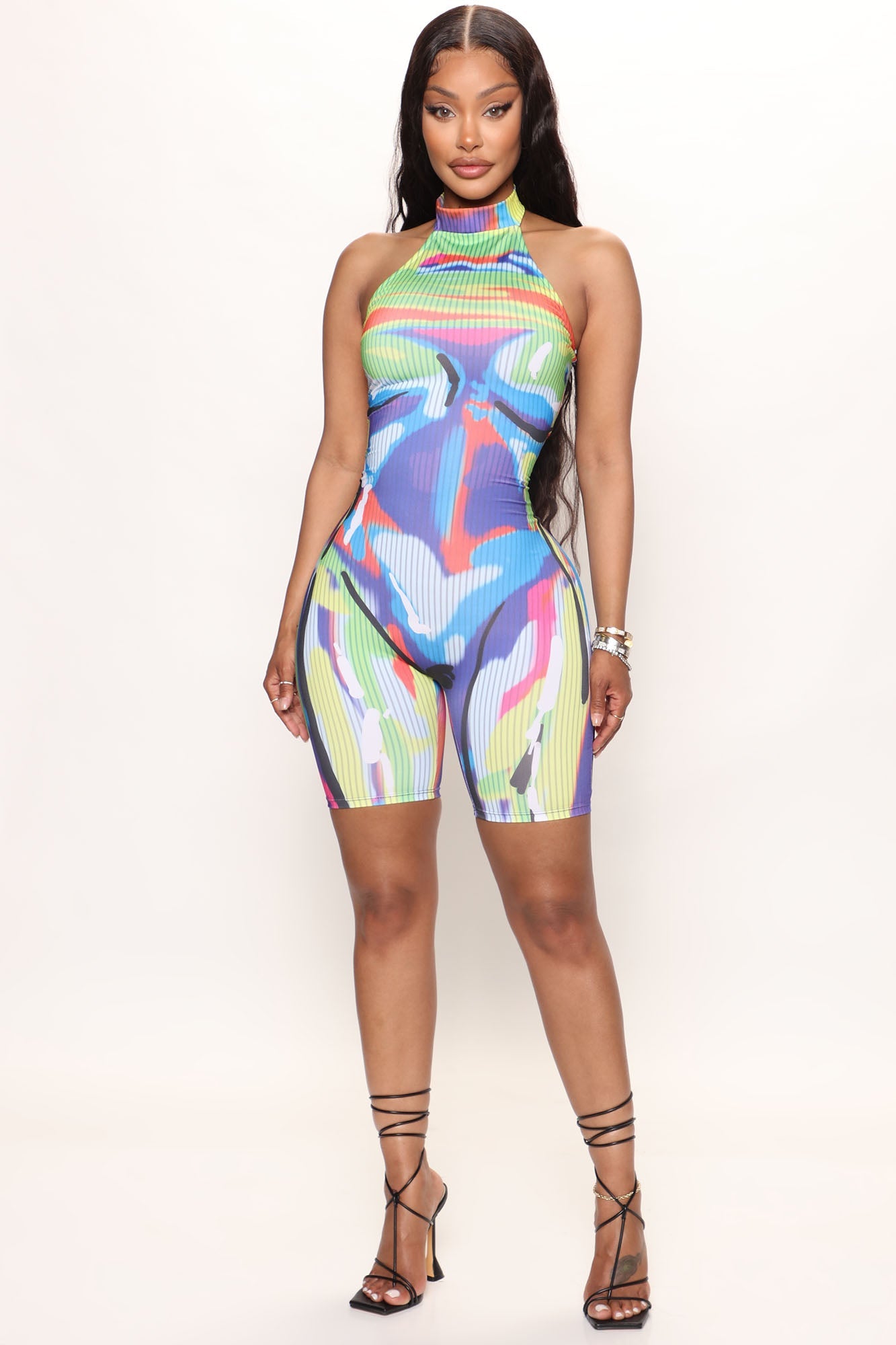 Like My Body Romper - Multi Color