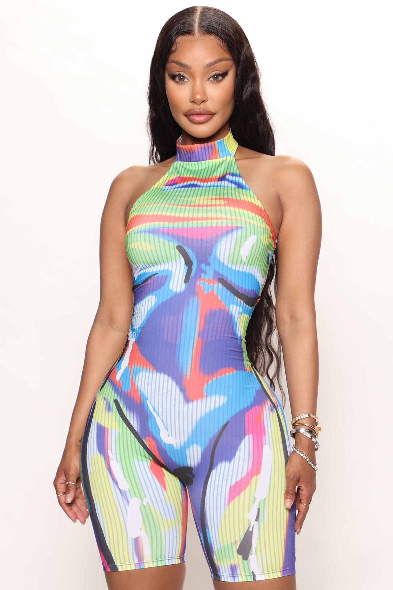 Like My Body Romper - Multi Color