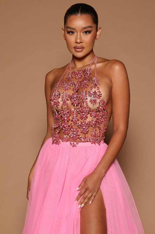 Celeste Embellished Top - Rose