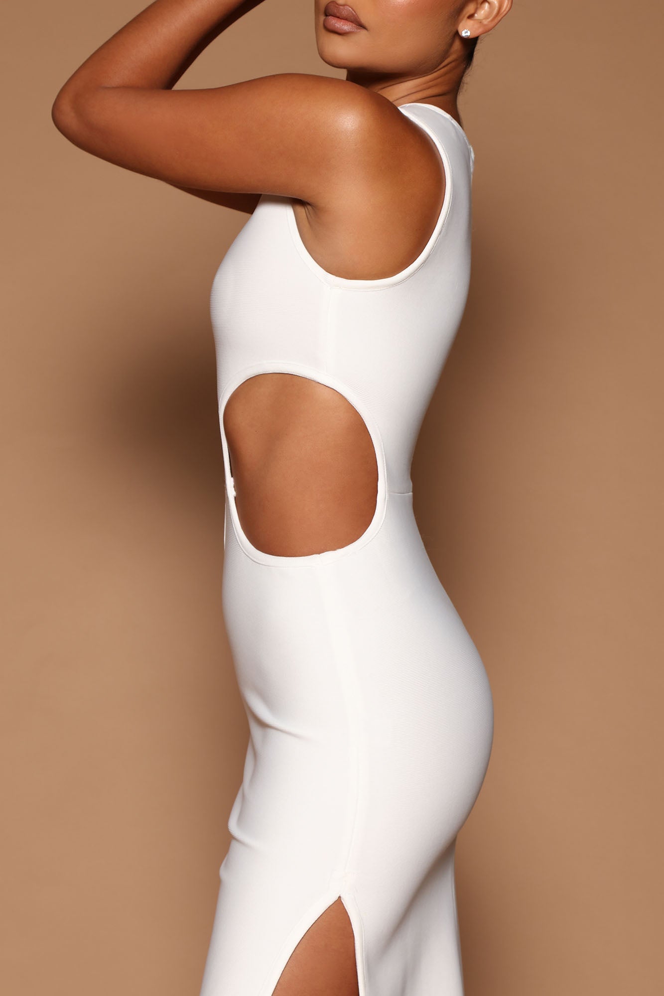 Calista Bandage Maxi Dress - White