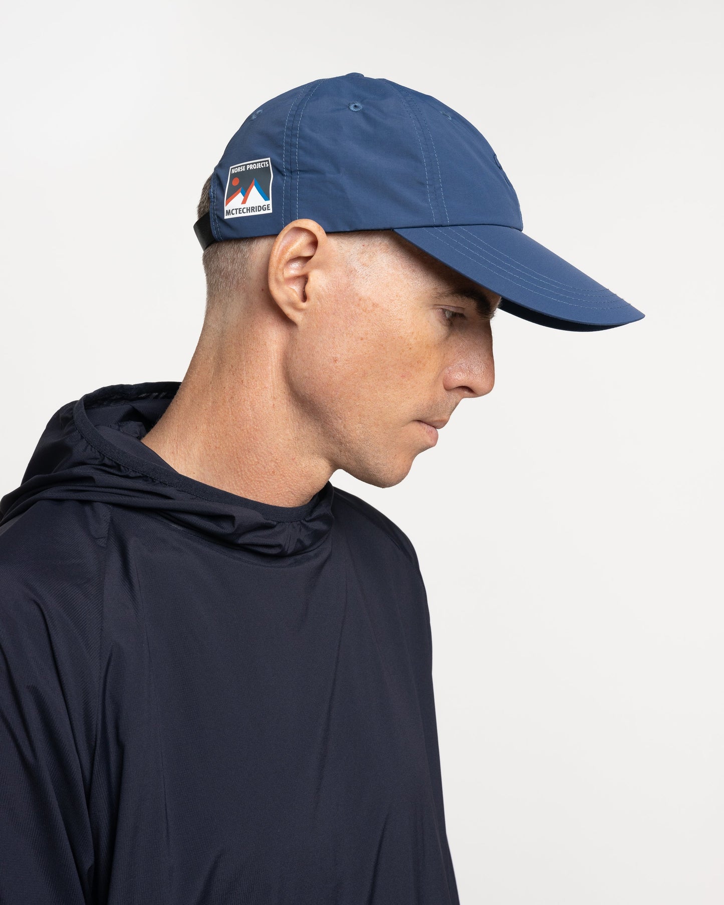 Norse Projects x GM Tech Cap in Hydrone Blue