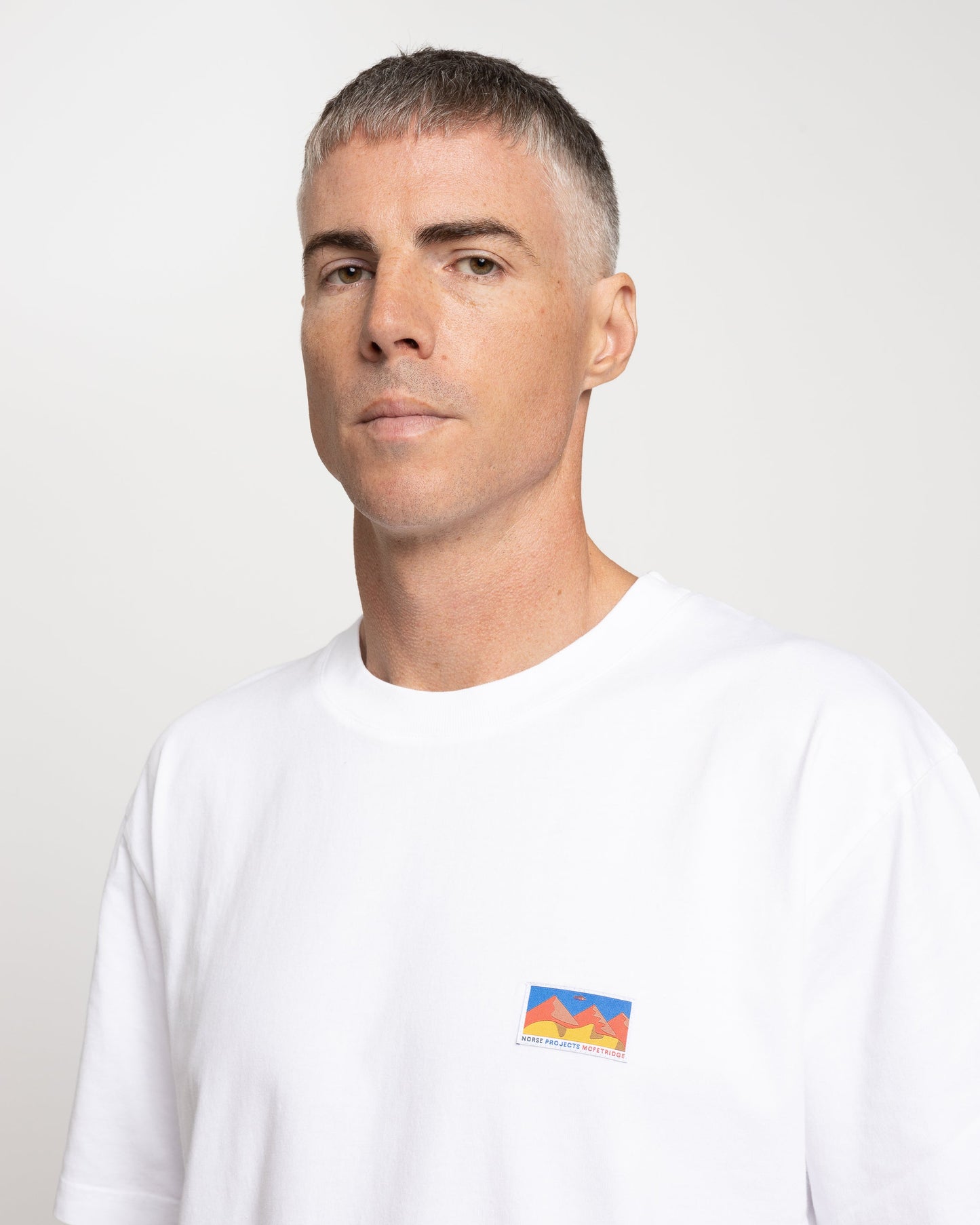 Norse Projects x GM Johannes Mountains T-Shirt in White