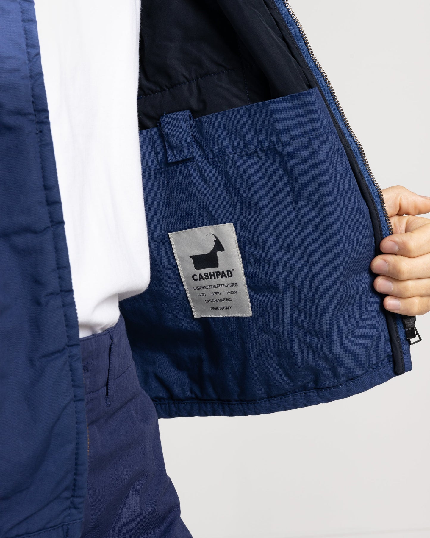 Norse Projects x GM Peter Twill Vest in Hydrone Blue