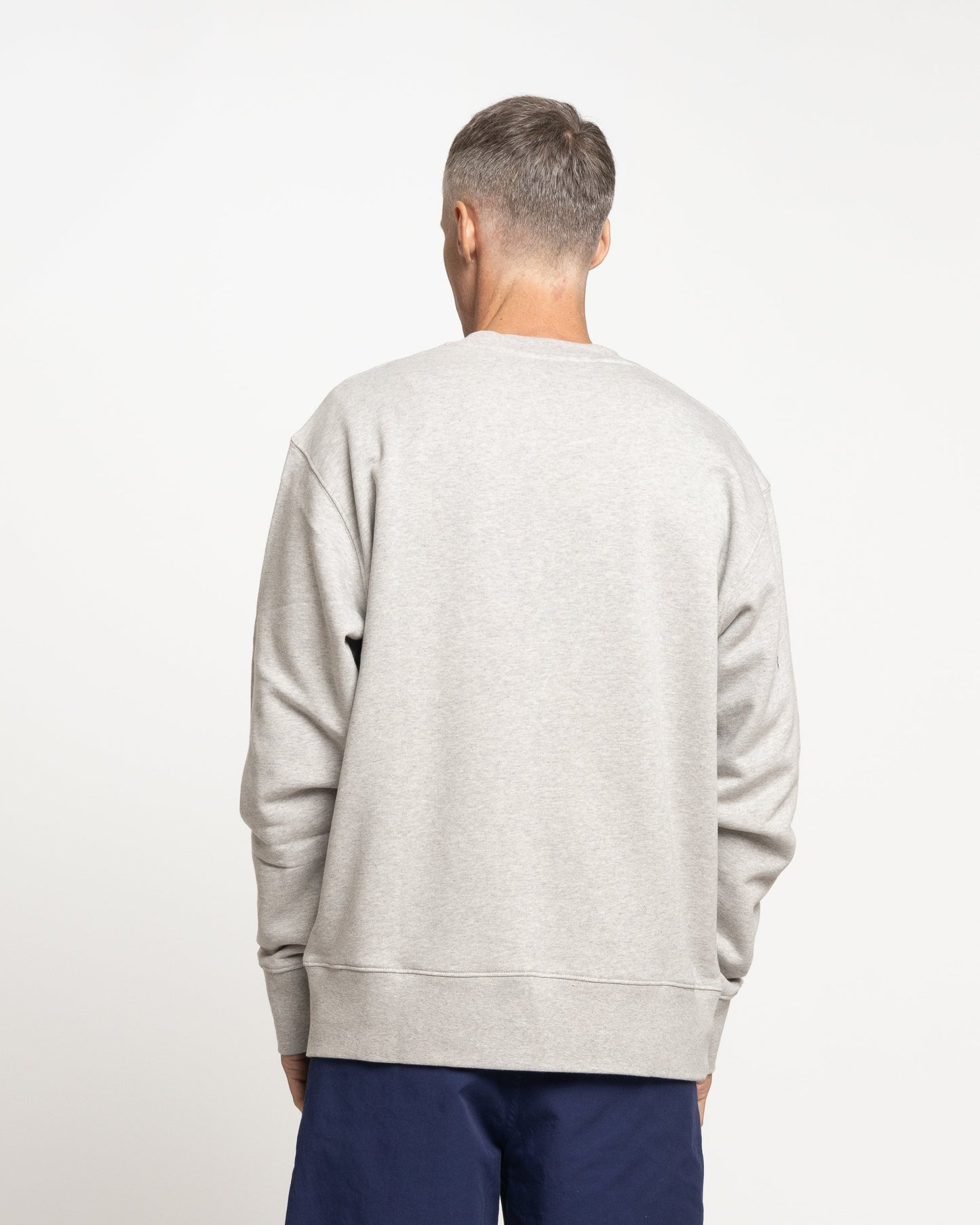 Norse Projects x GM Arne Faces Crewneck in Light Grey