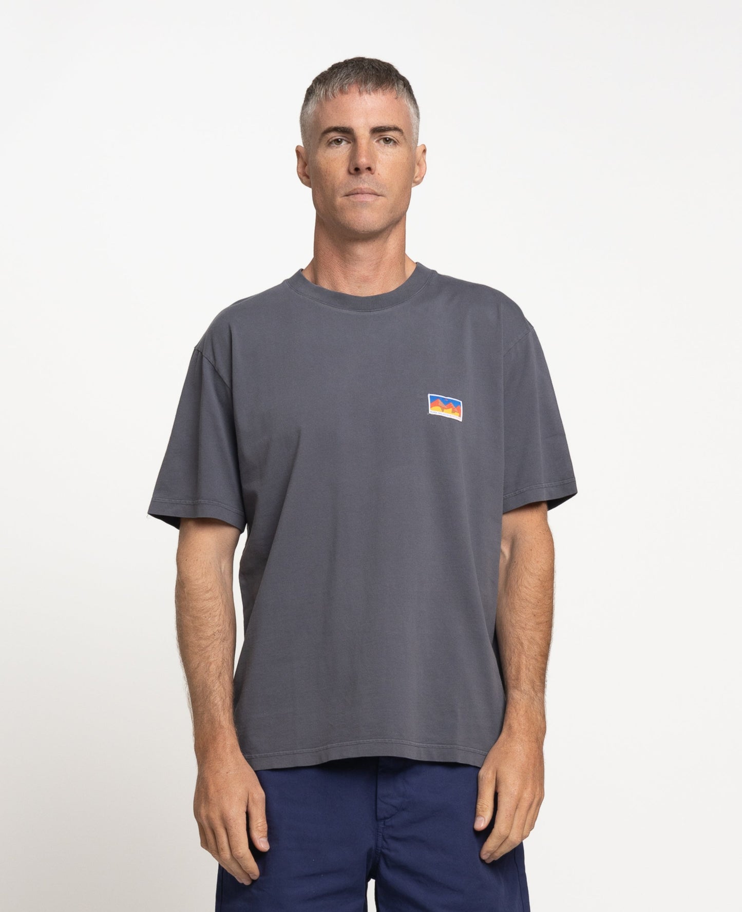 Norse Projects x GM Johannes Mountains T-Shirt in Grey