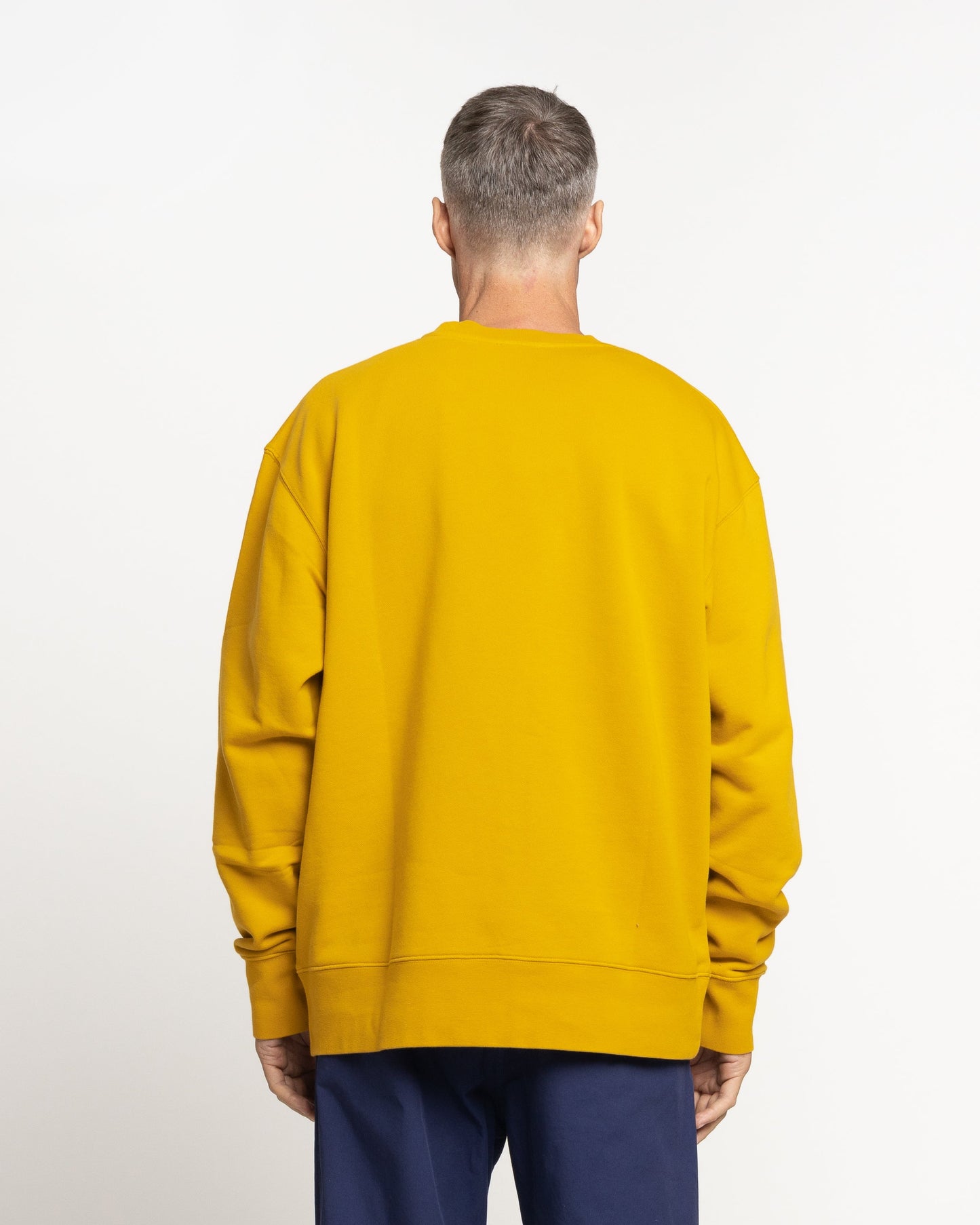 Norse Projects x GM Arne Faces Crewneck in Tumeric Yellow