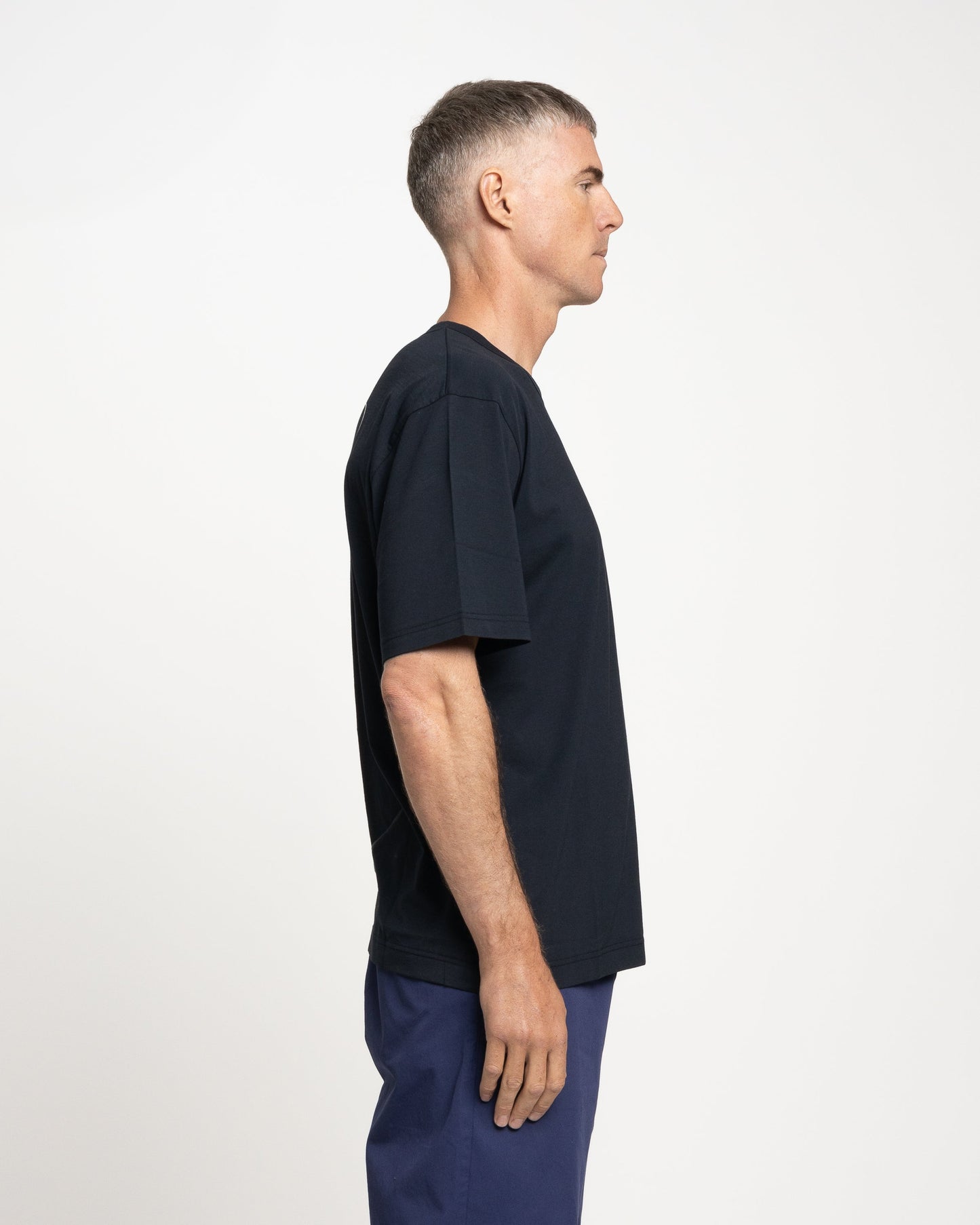 Norse Projects x GM Joakim McTechridge Short Sleeve T-Shirt in Dark Navy