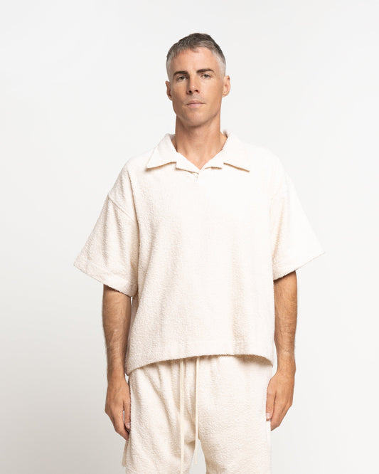 Terry Lecce Polo in Cream