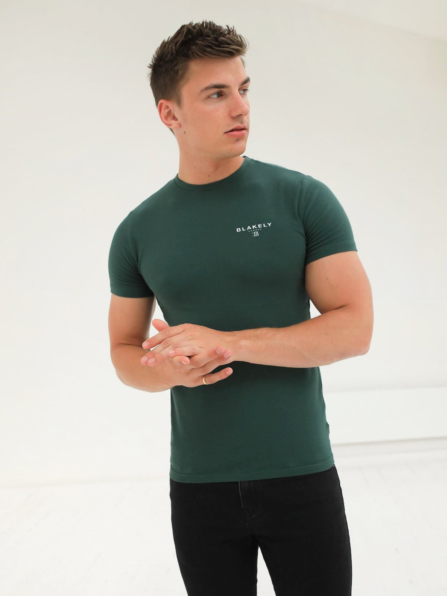 Riviera Initial T-Shirt - Dark Green