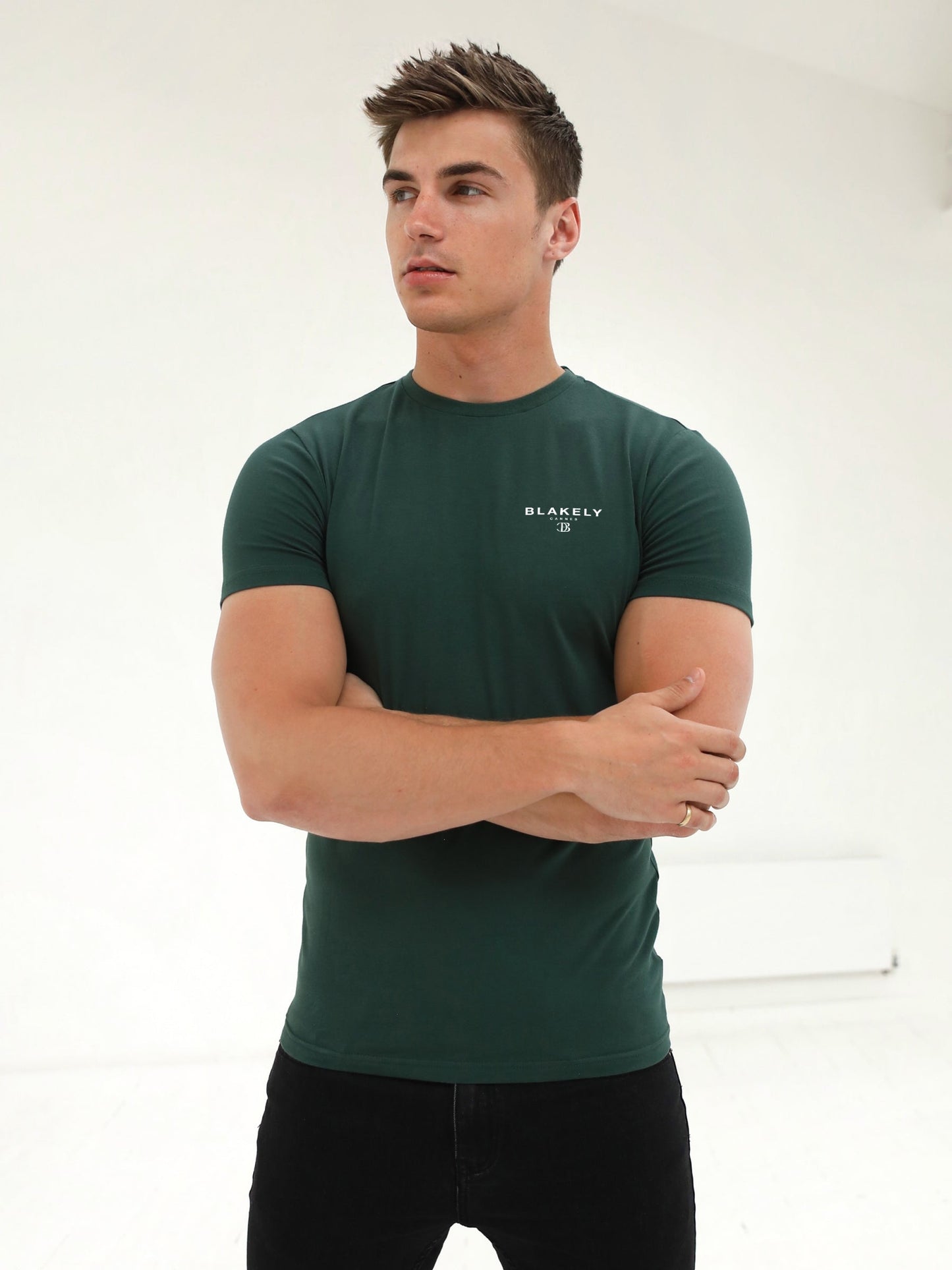 Riviera Initial T-Shirt - Dark Green