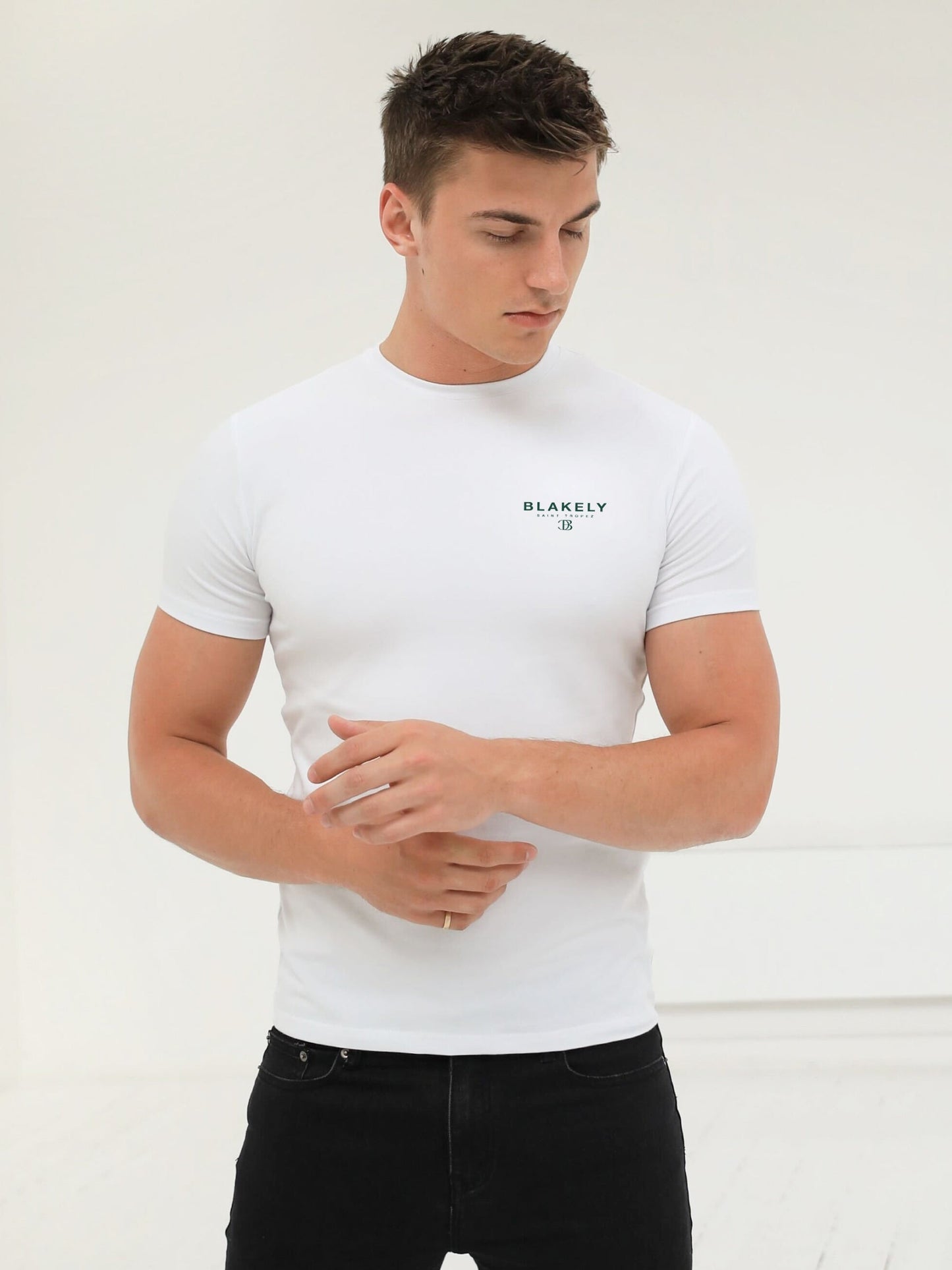 Riviera Initial T-Shirt - White