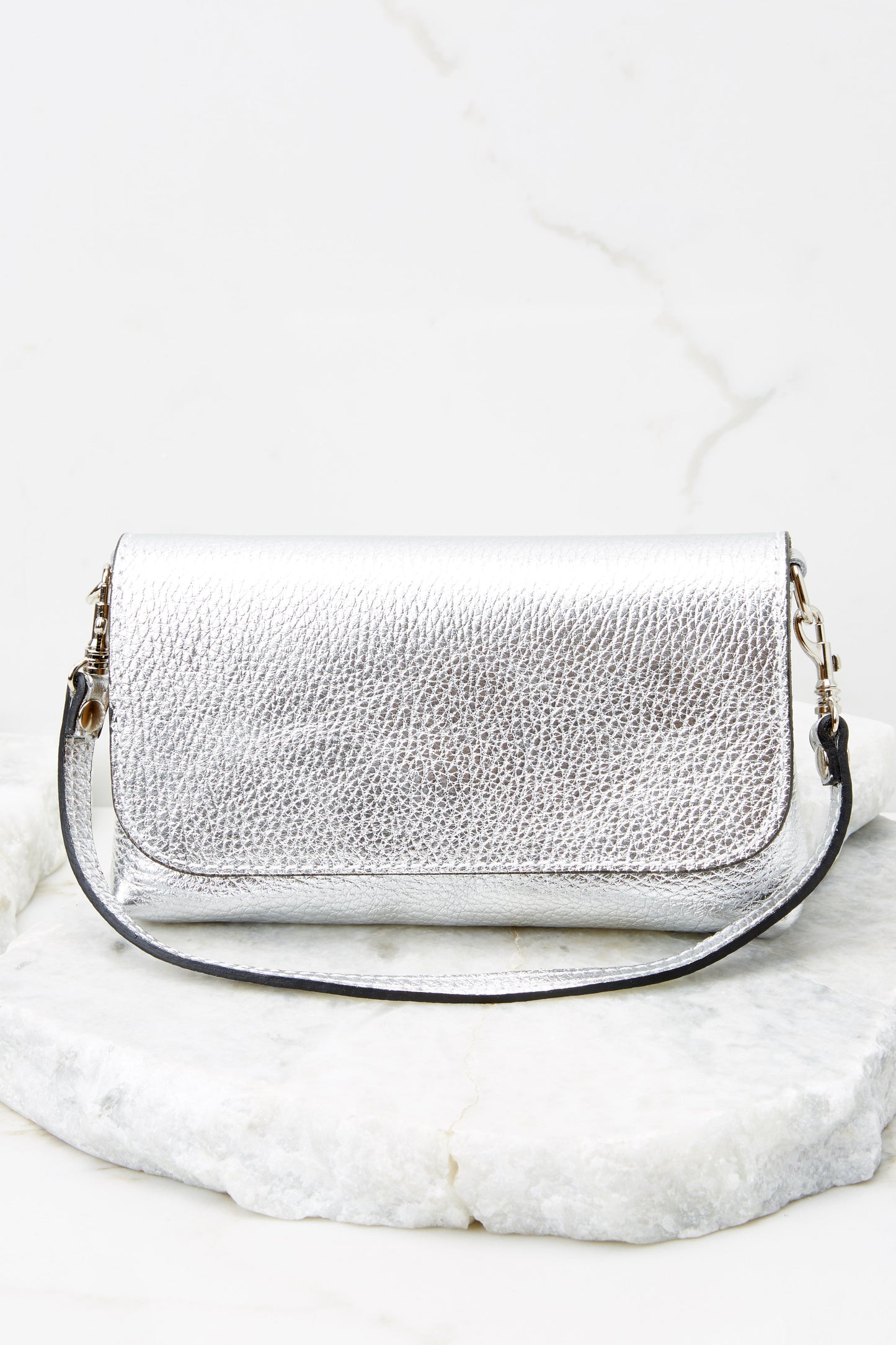 Little Lady Silver Leather Bag