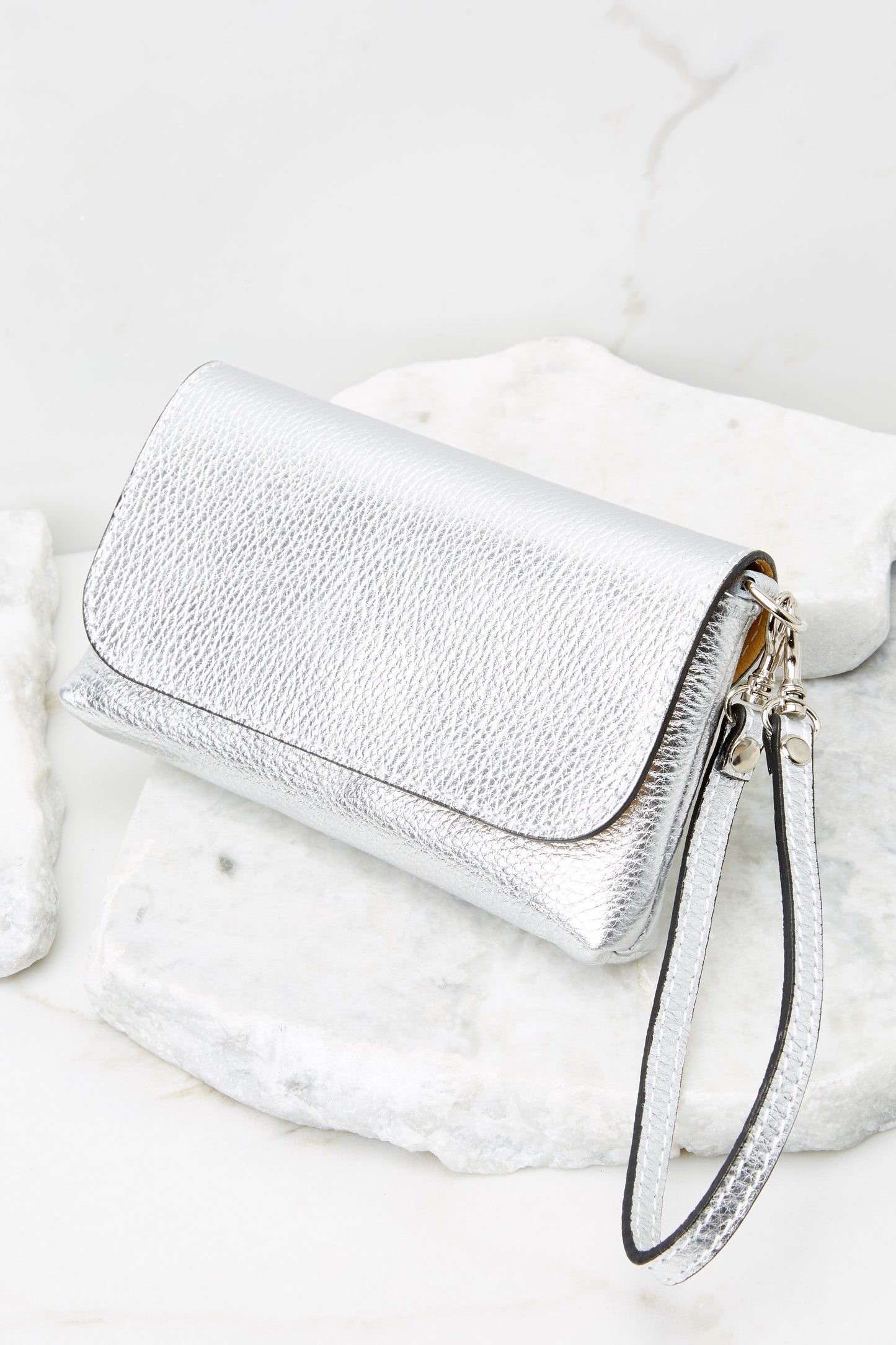 Little Lady Silver Leather Bag
