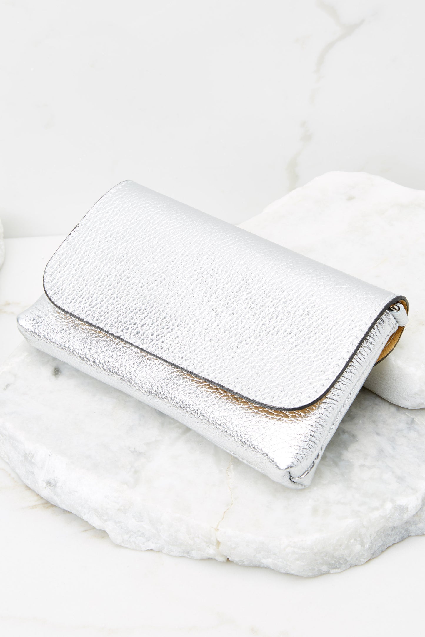 Little Lady Silver Leather Bag