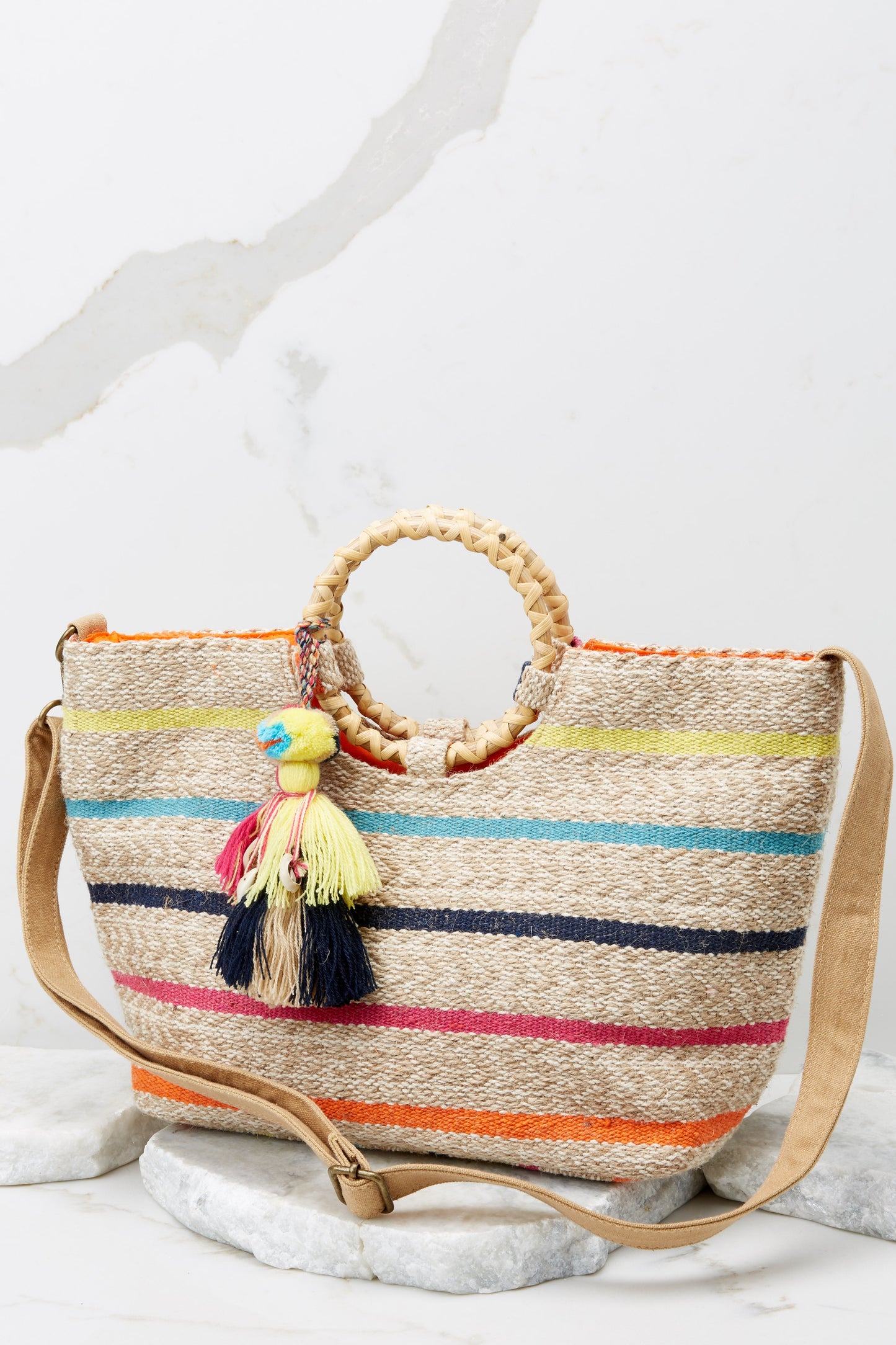 Just Add Some Color Taupe Multi Bag