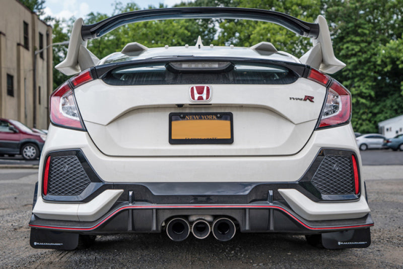 Rally Armor 17+ Honda Civic Type R UR Red Mud Flap w/ White Logo