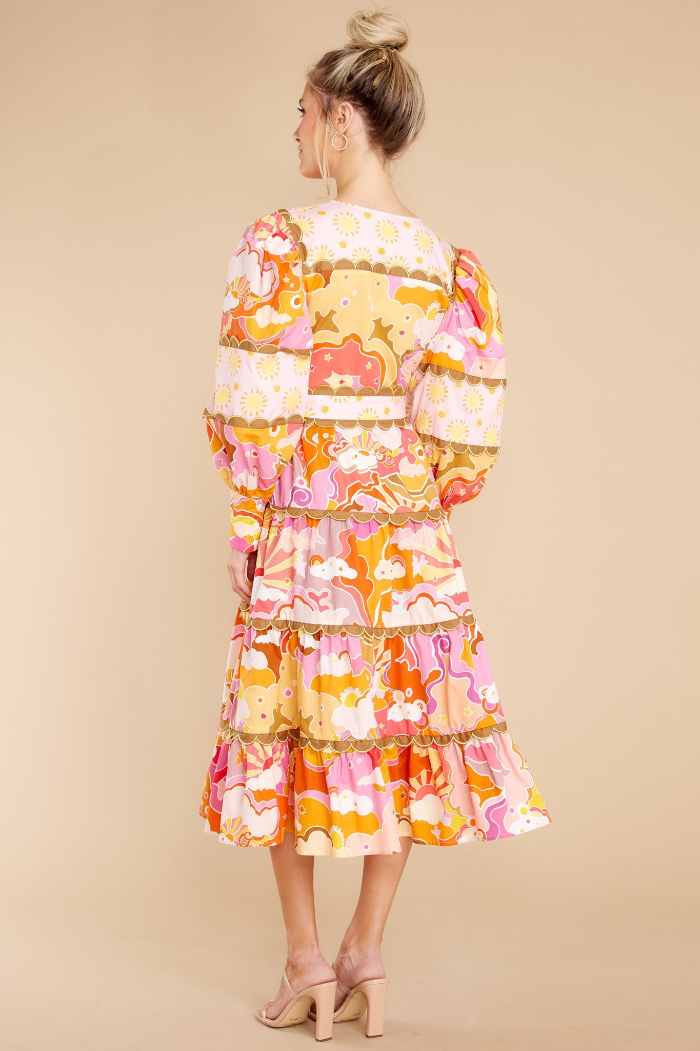 Rosalinda Orange Multi Dress