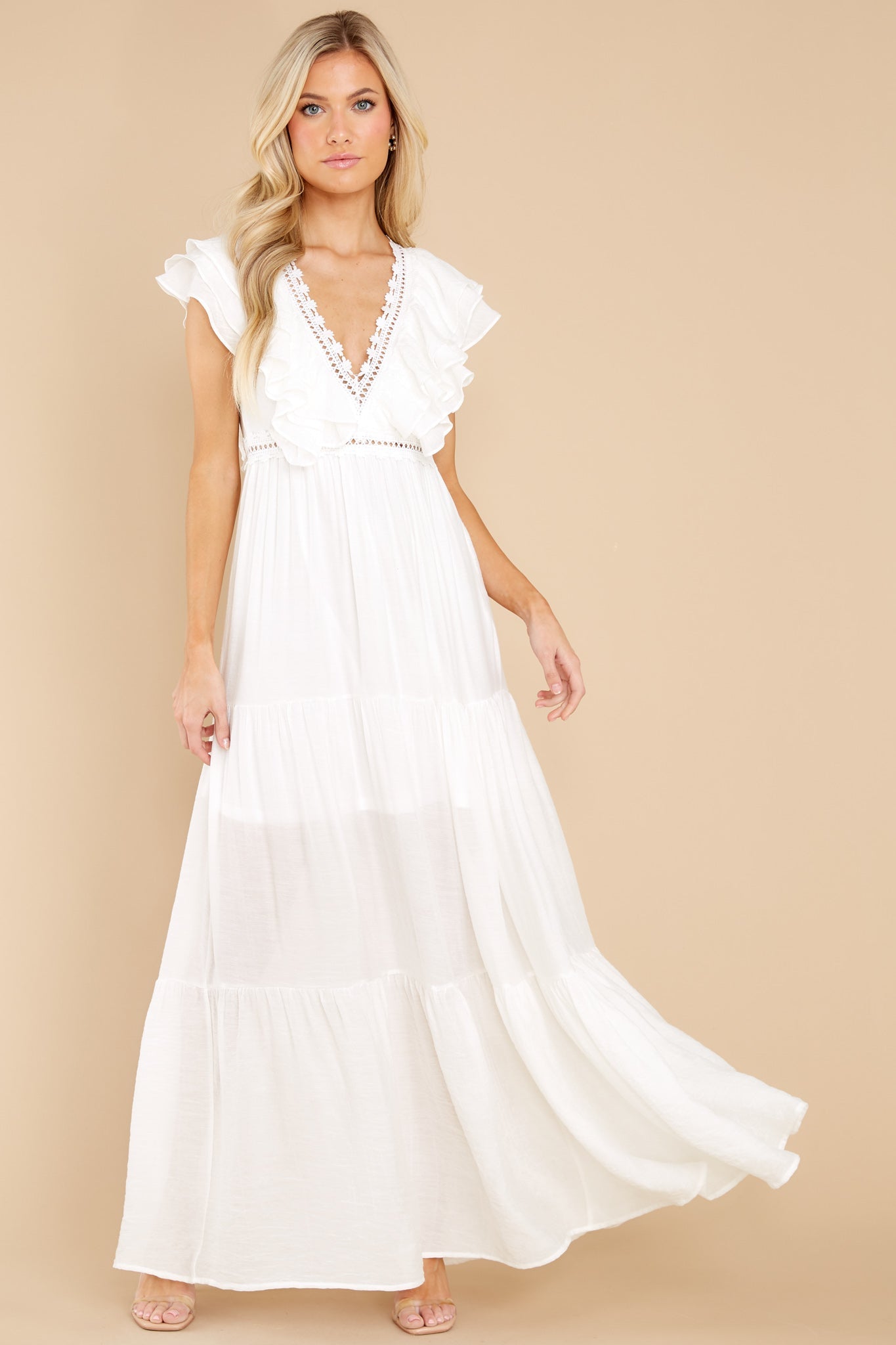 You Make It Better Off White Maxi Dress