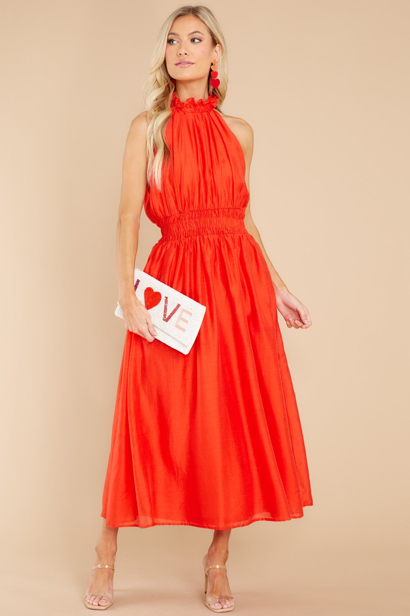 It's Destiny Red Maxi Dress