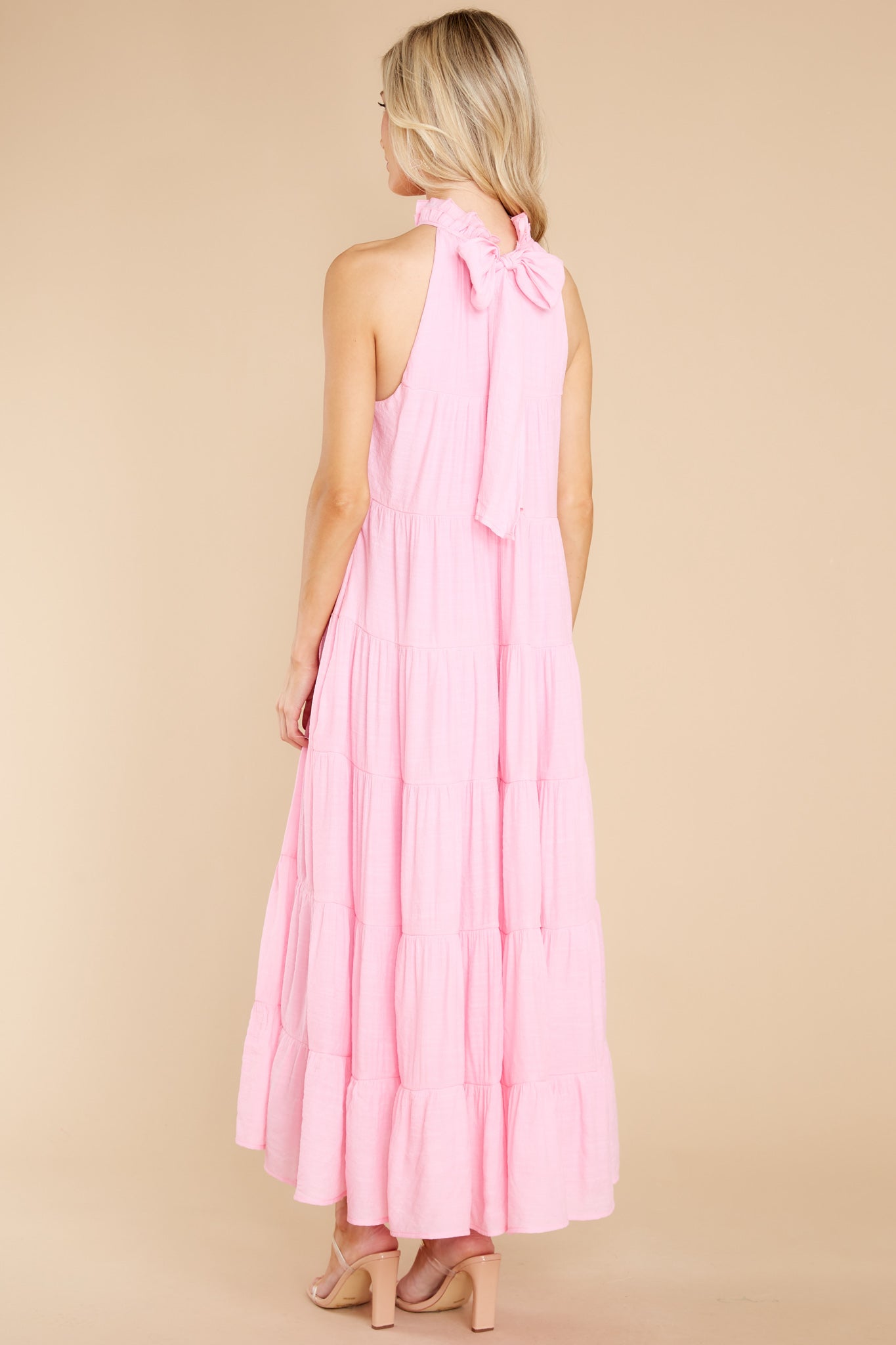 Take Me Dancing Pink Maxi Dress