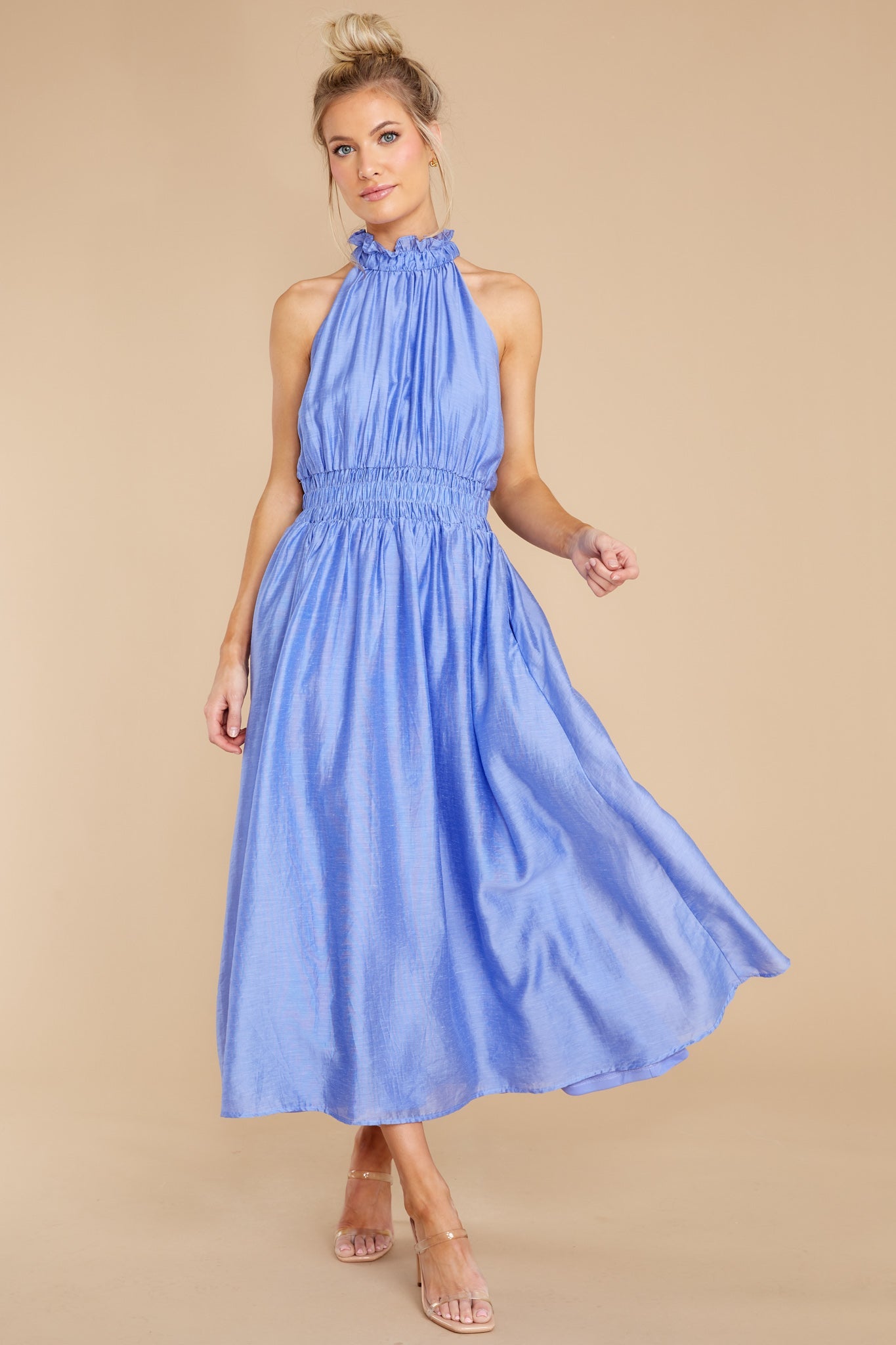 It's Destiny Cornflower Blue Maxi Dress