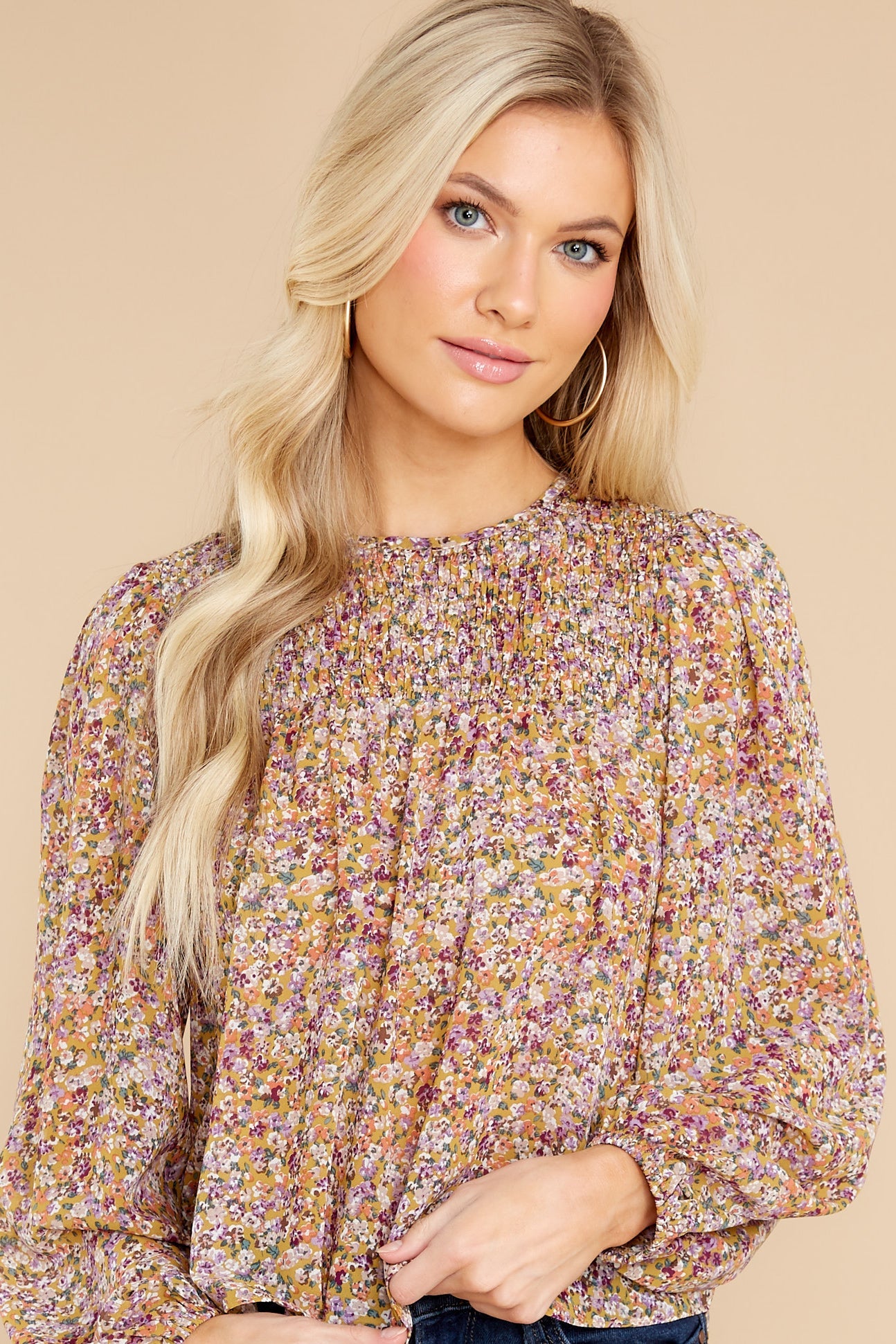 Bouznika Multi Shirred Blouse