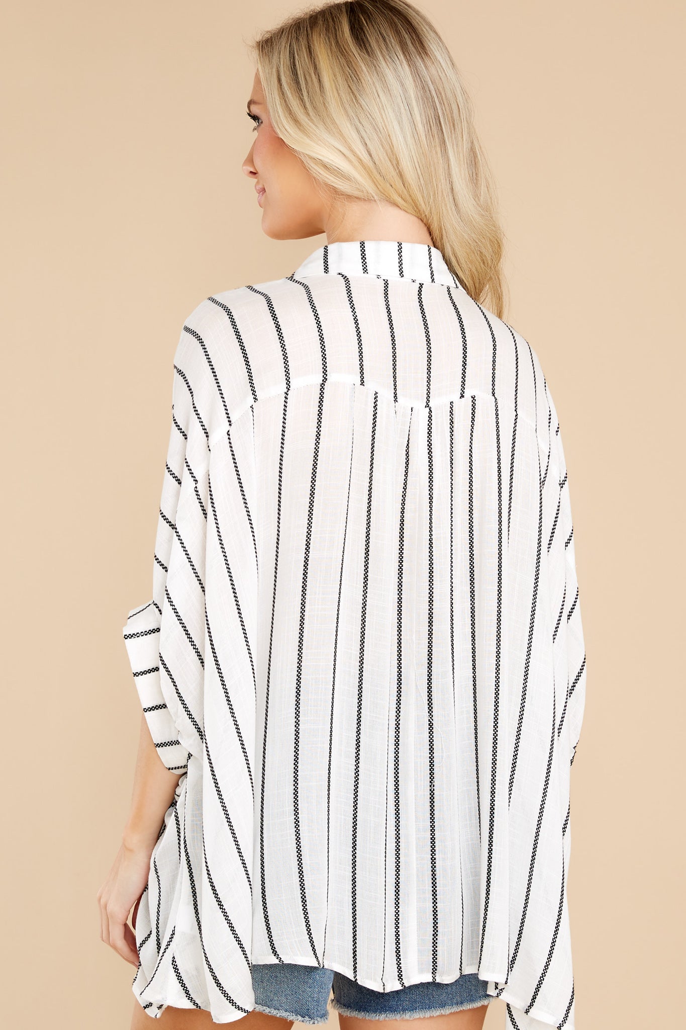 Rare Love White Stripe Top