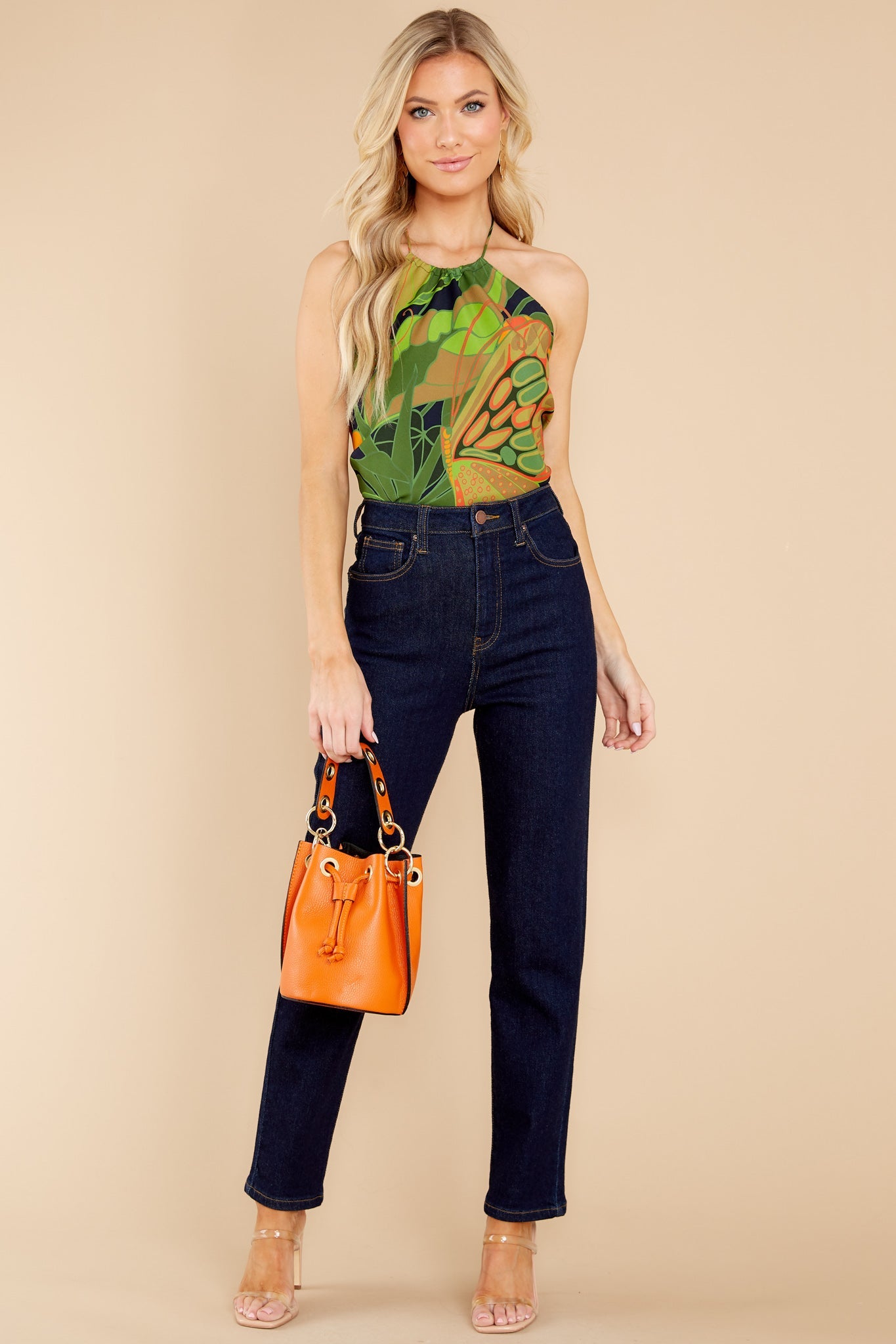 Navy Tulum Halter Top