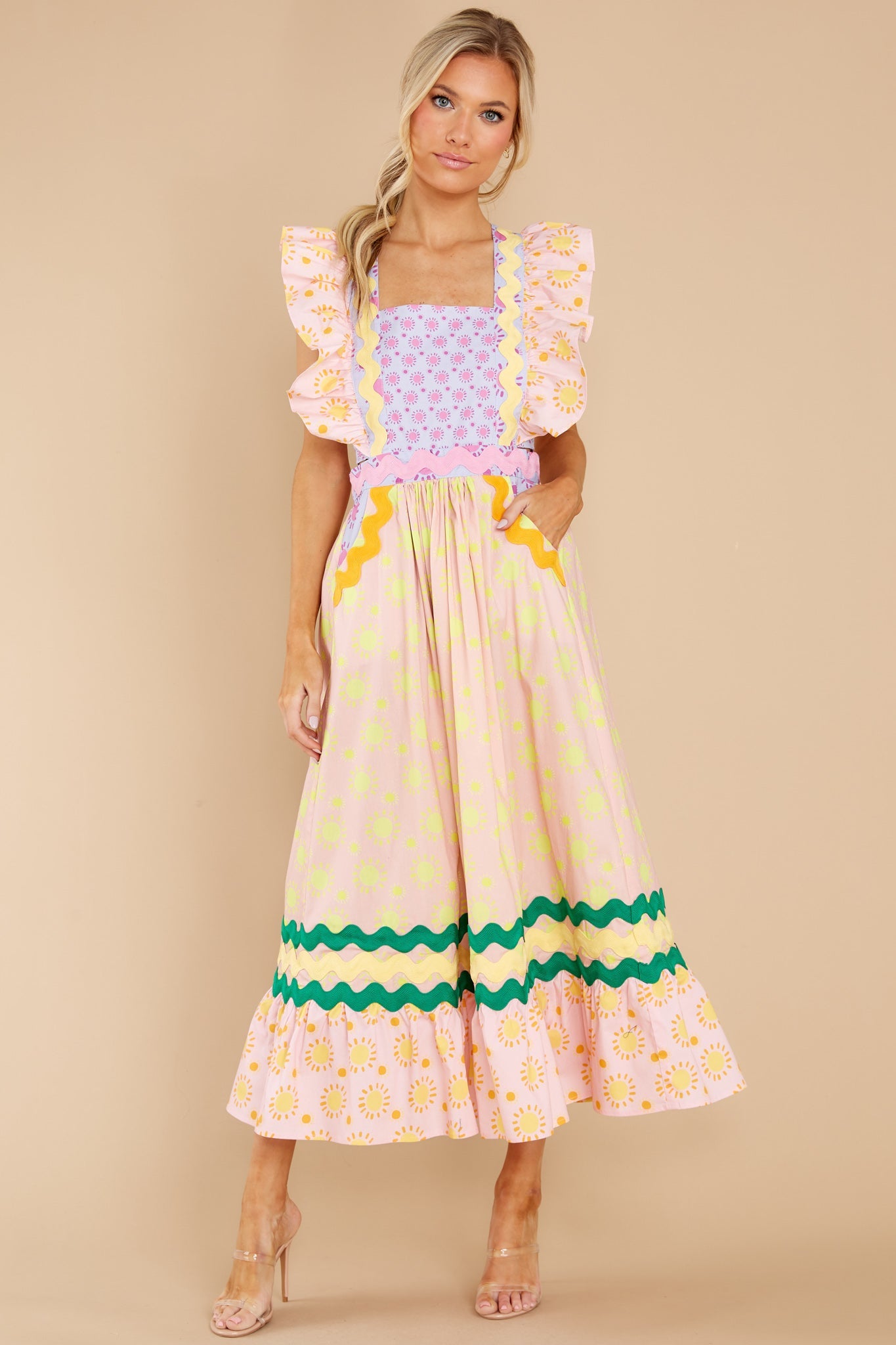 Eirene Light Pink Multi Dress
