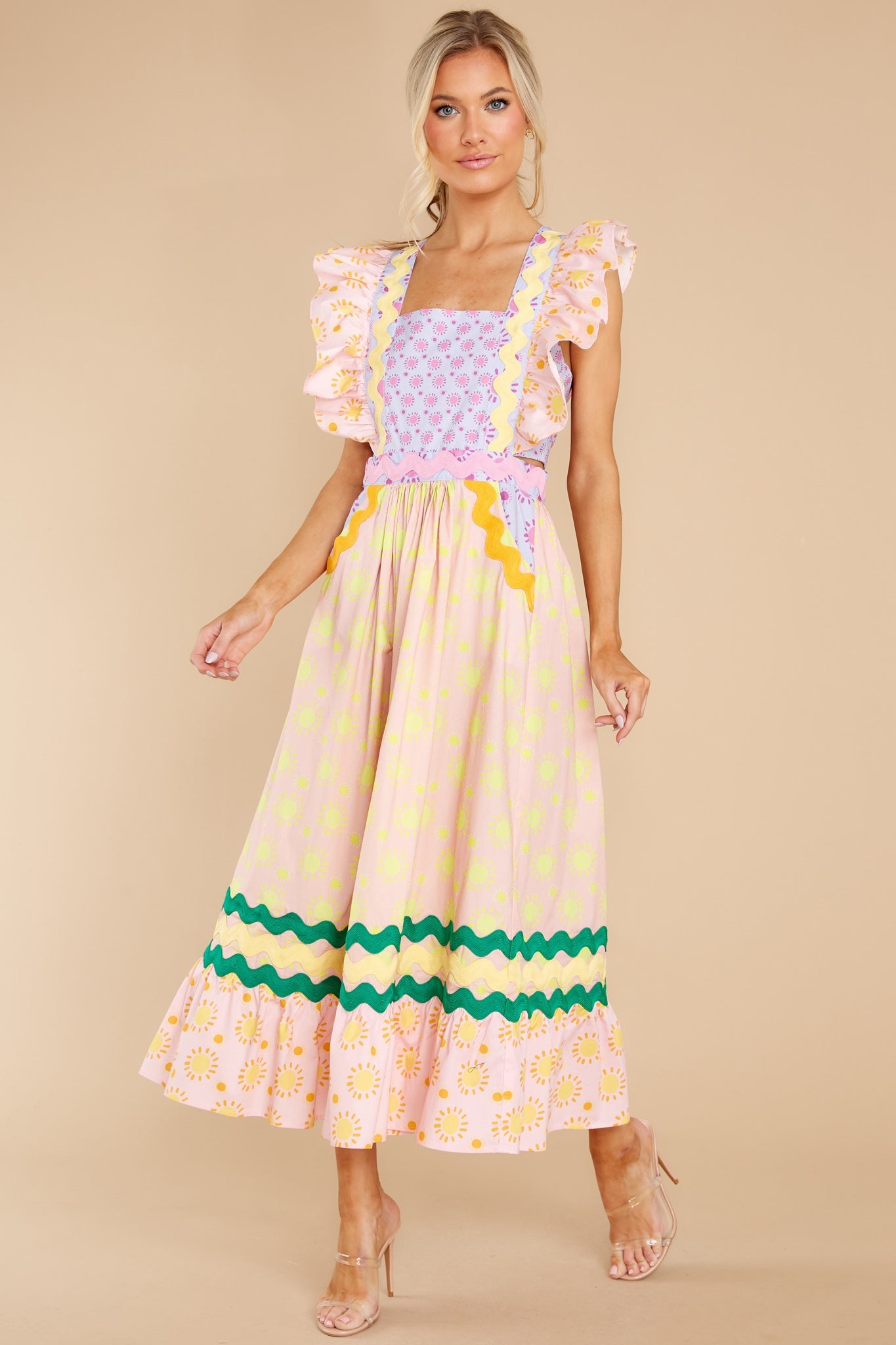 Eirene Light Pink Multi Dress